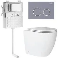 Roxen Antares в комплекте с инсталляцией Attach 5 в 1 966921 (кнопка: серый бетон)