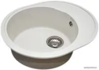 Кухонная мойка GranAlliance G-33 (белый, без сифона)