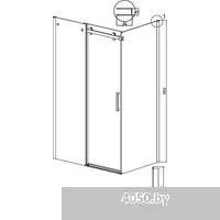 Grossman Classic 80x195 200.K33.04.80.32.00 (золото сатин/стекло прозрачное)