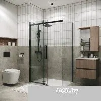 Grossman Classic 100х195 200.K33.04.100.42.00 (графит сатин/стекло прозрачное)