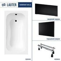 Lauter Sophia 130х70 21205130 (с ножками, лицевым черным и торцевым экраном)