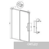 Grossman Cosmo 100x195 100.K33.02.100.10.00 (хром/стекло прозрачное)