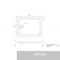 Maroni Низкий прямоугольный 100х80