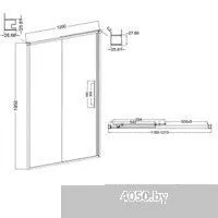 Niagara Nova NG-34-12AGR 120x195 (графит/прозрачное стекло)