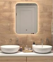 Континент Зеркало Burzhe LED 50x70 (бесконтактный сенсор, холодная подсветка)