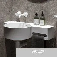 Belux Аврора 550 L (18, белый матовый/Solid Surface)