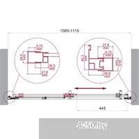 BelBagno LUCE-BF-1-110-C-Cr