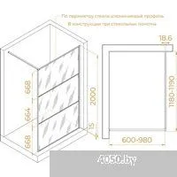 RGW WA-09B 06100912-14 (черный/прозрачное стекло)