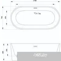 Cerutti Spa SKYE170 СТ10513 1700x750x600