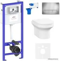 Унитаз Lavinia Boho Relfix Grance Hill Rimless 7 в 1 87561031 (хром пластик)