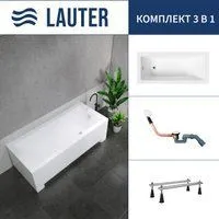 Lauter Estelle 150 21206050 (с ножками и сифоном 21Y11022 белый)