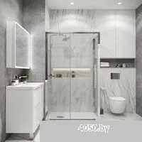 Grossman Cosmo 130x90x195 120.K33.02.1390.10.02 (хром/шиншилла стекло)