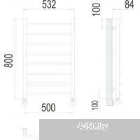TERMINUS Классик П8 500x800 (RAL 9003 белый)