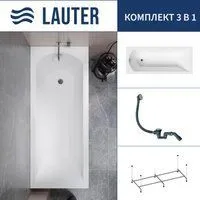 Lauter Amelia 140 21204040 (с каркасом и сифоном 21Y31000 хром)