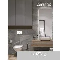 Cersanit Carina New Clean On с инстал. Link Pro (с кнопкой Twins 63535 белый/золото)