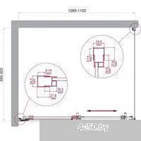 BelBagno LUCE-AH-1-110/90-C-Cr