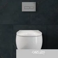 Roxen Egg в комплекте с инсталляцией StounFix Dual Fresh 6 в 1 966842 (кнопка: серый гранит)