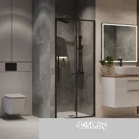 Niagara NG-84-11AB 110x195 (черный матовый/прозрачное стекло)