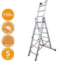 Новая высота NV 523 трёхсекционная индустриальная 3x6 ступеней