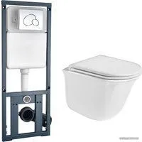 WeltWasser Telbach 004 GL-WT + Marberg 410 RD (белый глянец/хром)