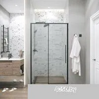 Grossman Galaxy 100.K33.01.130.21.02 130x195 (черный матовый/стекло шиншилла)