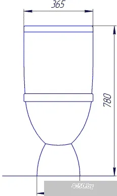 Унитаз Rosa Лира черный