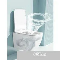 Roxen Cube в комплекте с инсталляцией StounFix Dual Fresh 6 в 1 966482 (кнопка: бежевый)