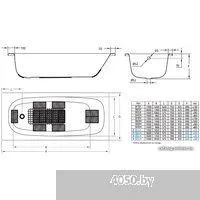 BLB Universal 150x70 (с ножками и шумоизоляцией)