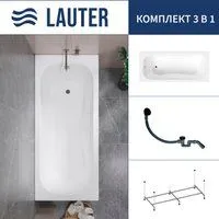 Lauter Sophia 150 21205150 (с каркасом и сифоном 21Y31001 матовый черный)