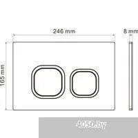 Roxen Antares в комплекте с инсталляцией Attach 5 в 1 966977 (кнопка: серый бетон)