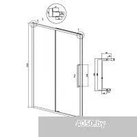Grossman Cosmo 130x195 100.K33.02.130.10.00 (хром/стекло прозрачное)