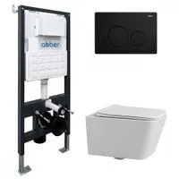 Abber Rechteck AC1201-AC0105-AC0121MB (с кнопкой смыва)