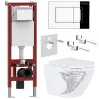 Roxen Antares Tornado в комплекте с инсталляцией Asten Readle Zentralmodul с кнопкой (хром глянец)