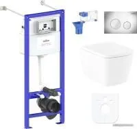 Унитаз Lavinia Boho Relfix Aveo Rimless 7 в 1 87050210 (хром пластик)