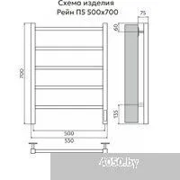 El-term Рейн П5 500х700 КС (9003 матовый)