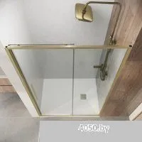 Niagara Nova NG-44-9ASG 90х195 (золото сатин/прозрачное стекло)