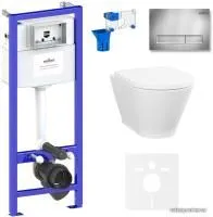 Унитаз Lavinia Boho Relfix Elegant Rimless 7 в 1 87561089 (хром пластик)