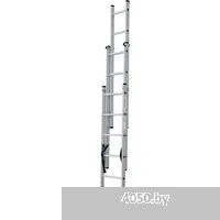 Новая высота NV 123 алюминиевая трёхсекционная 3x6 ступеней