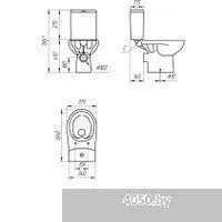 Cersanit Nature Clean On 011 3/5 DPL EO Slim 65410 (чаша)
