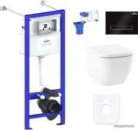 Унитаз Lavinia Boho Relfix One Compacto 7 в 1 87050154 (черное стекло)