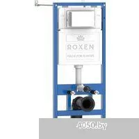 Roxen Egg в комплекте с инсталляцией StounFix Dual Fresh 6 в 1 964195 (кнопка: черный матовый)