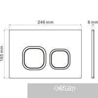Roxen Antares Bidet в комплекте с инсталляцией StounFix Dual Fresh 6 в 1 966430 (кнопка: серый бетон