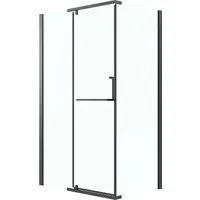 Grossman Pragma 110x80x195 120.K33.03.1180.21.00 (черный матовый/стекло прозрачное)