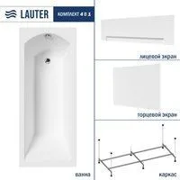 Lauter Amelia 160 21204060 (с каркасом, белым лицевым и торцевым экранами)