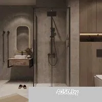 Grossman Galaxy 120x195 1/2.K33.01.12.42.00 (графит сатин/стекло прозрачное)