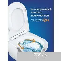 Cersanit City Smart CO DPL EO Slim (с кнопкой Twins 64117 стекло черное)