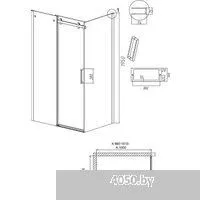 Grossman Classic 100x80x195 120.K33.04.1080.10.00 (хром/прозрачное стекло)