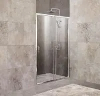 BelBagno UNIQUE-BF-1-120/135-C-Cr (прозрачное стекло)