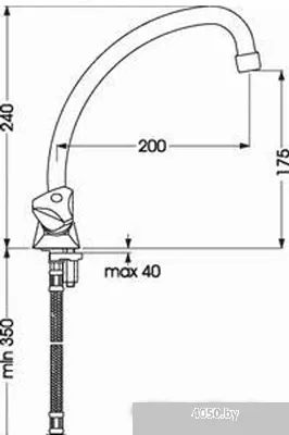 Смеситель Vidima Дельта R1603AA/B9735AA/BA150AA