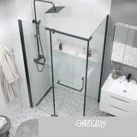 Grossman Pragma 110x80x195 120.K33.03.1180.21.00 (черный матовый/стекло прозрачное)